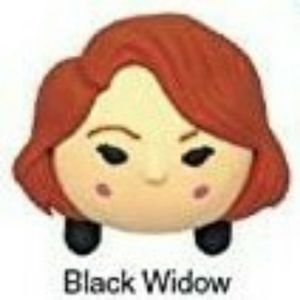 🔑 NWT Black Widow Marvel Tsum Tsum Keyring